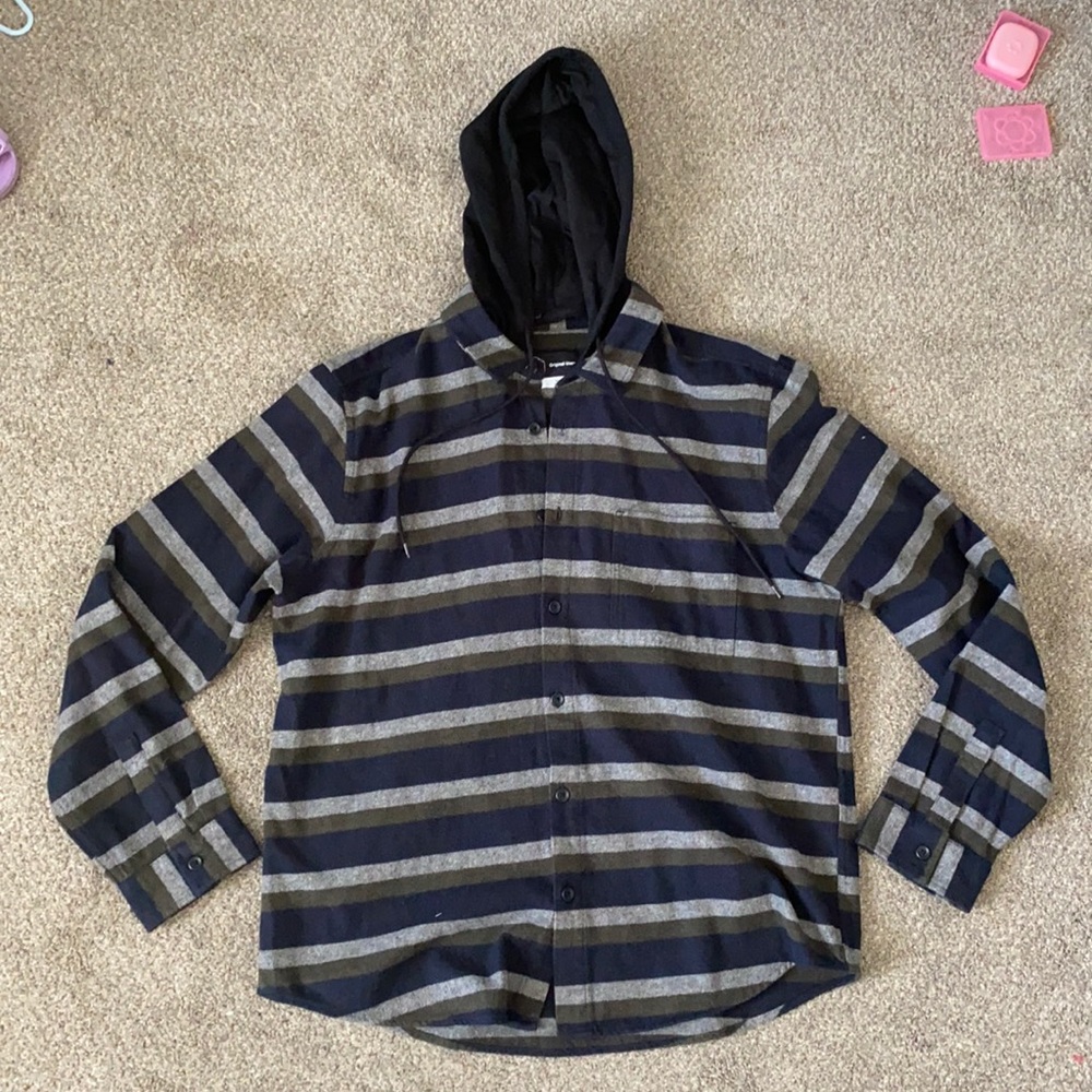 Men’s hooded flannel